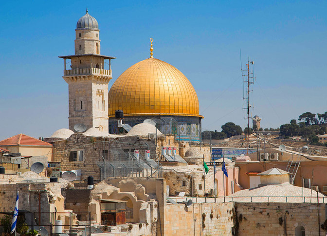 Der berühmte Felsendom in Jerusalem – aufgenommen Anfang September