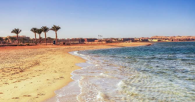 Februar am roten Meer - Die Badebucht Sahl Haseesh, südlich von Hurghada